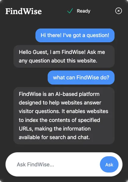AI Chatbot for your Website